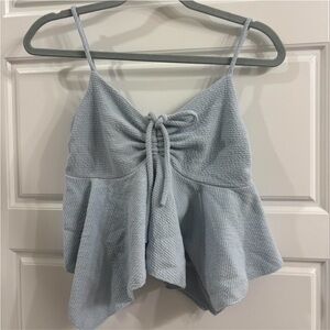 Gaze Light Blue Textured Camisole